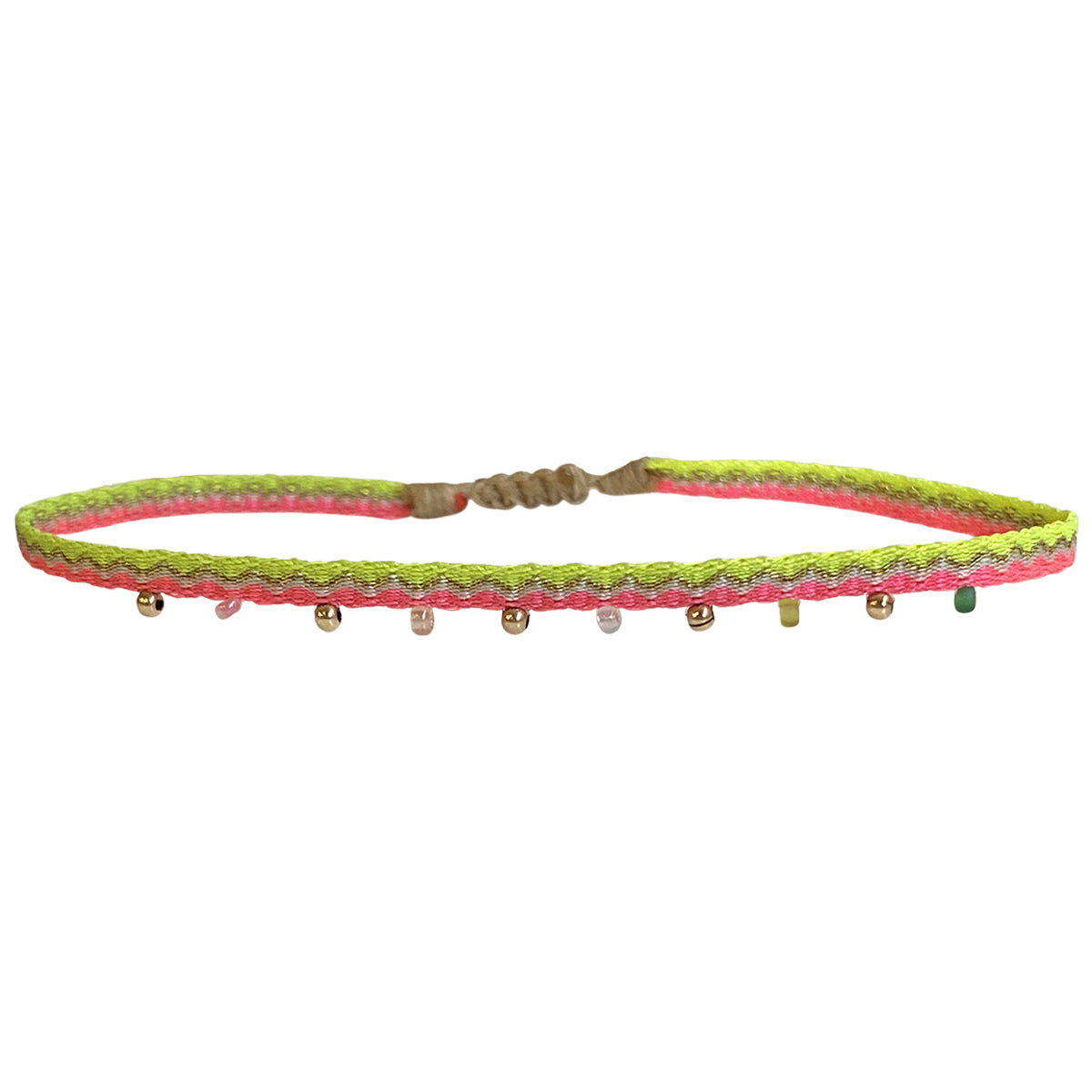 NEON PINK & YELLOW ANKLET