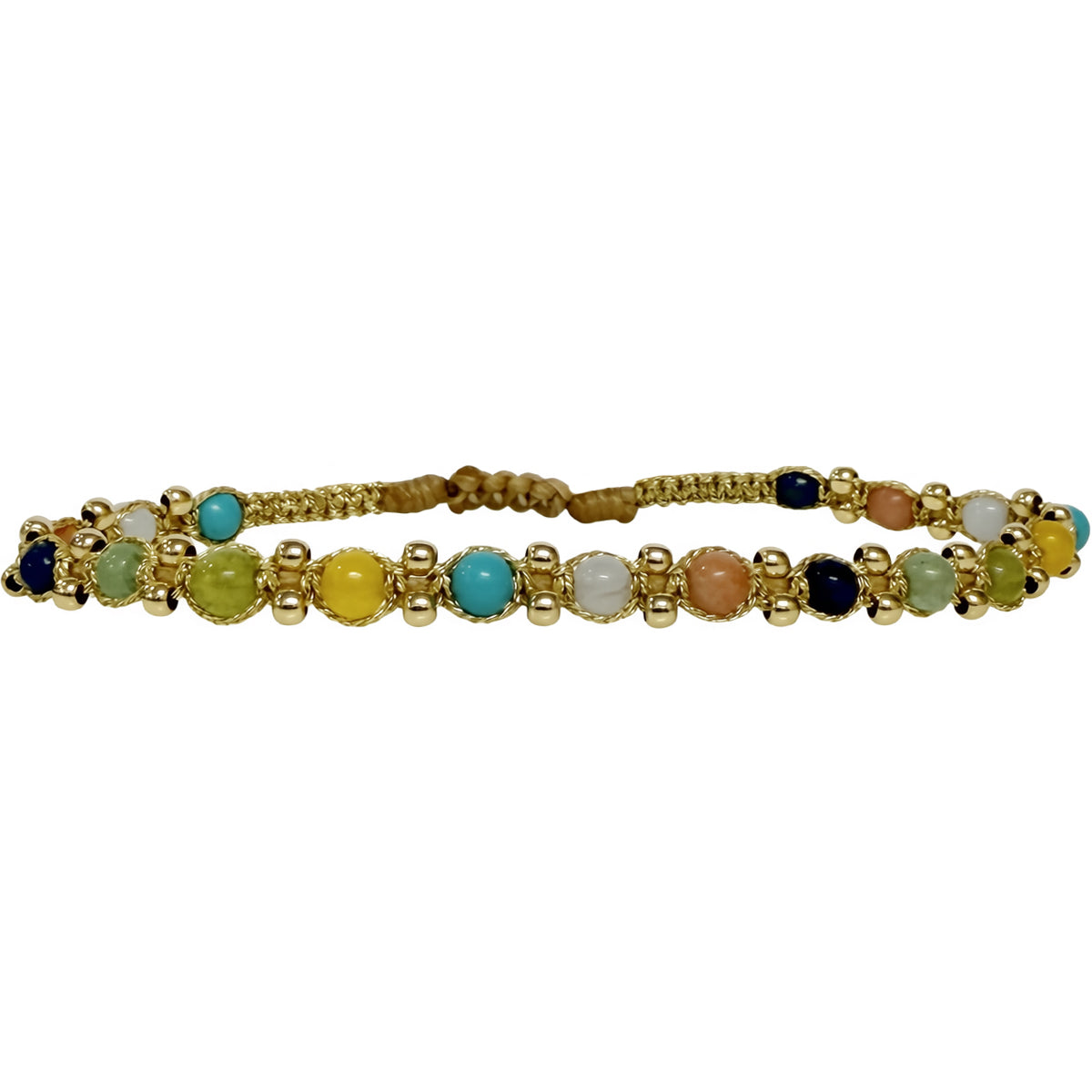 Coralia Handmade Bracelet Featuring Intermixed Natural Stones