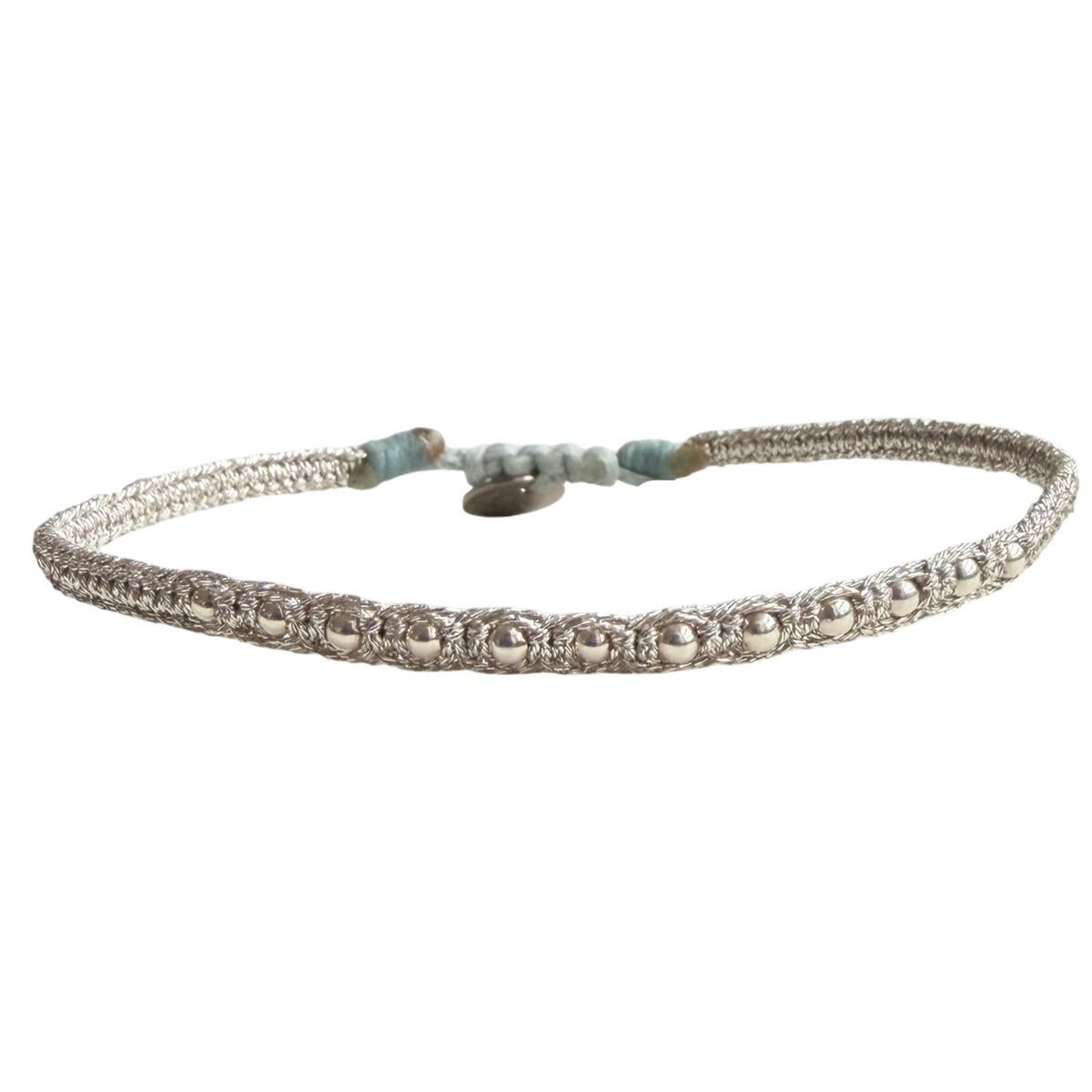 Starlit Handmade Bracelet in Silver Tones