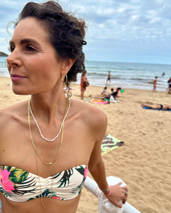 CURB TRACE CHAIN GOLD NECKLACE