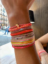 HANDMADE BEADED BRACELET IN NEON TONES