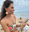 COLOURFUL BEADED NECKLACE WITH MIXED SEMI-PRECIOUS STONES