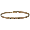 HANDWOVEN BRACELET WITH GOLD OBSIDIAN STONES
