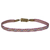 HANDWOVEN BRACELET FEATURING AMETHYST STONES IN LILAC TONES