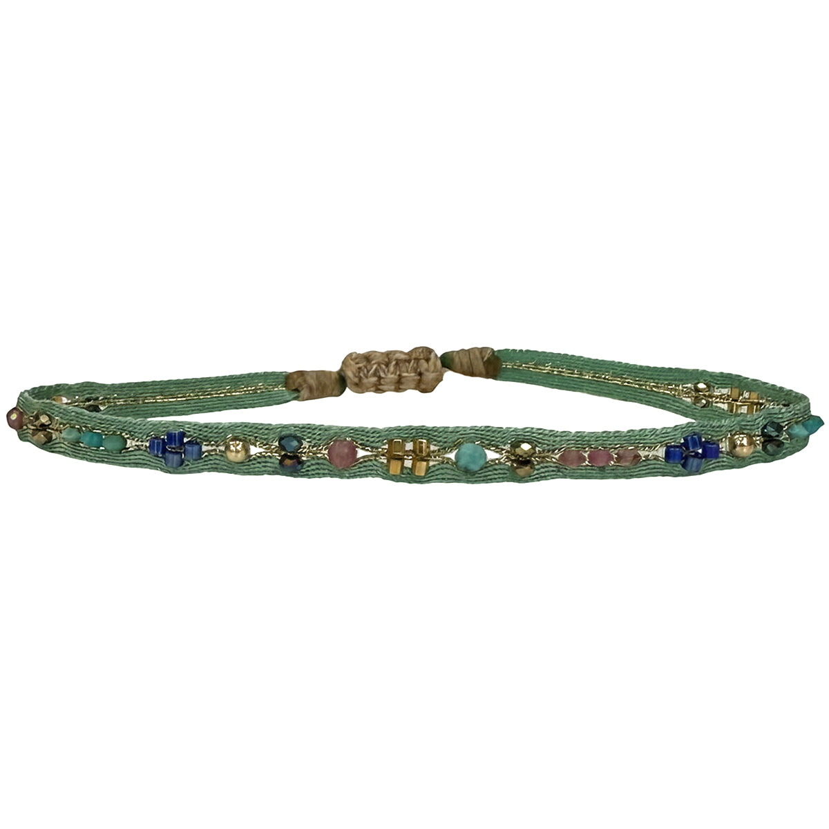 Fiesta Handmade Bracelet in Green Tones