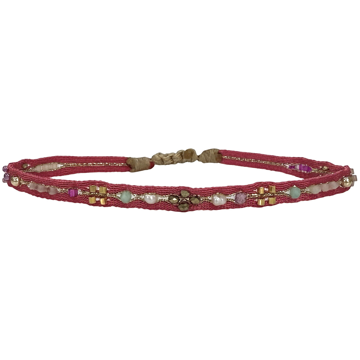 Fiesta Handmade Bracelet in Pink Tones