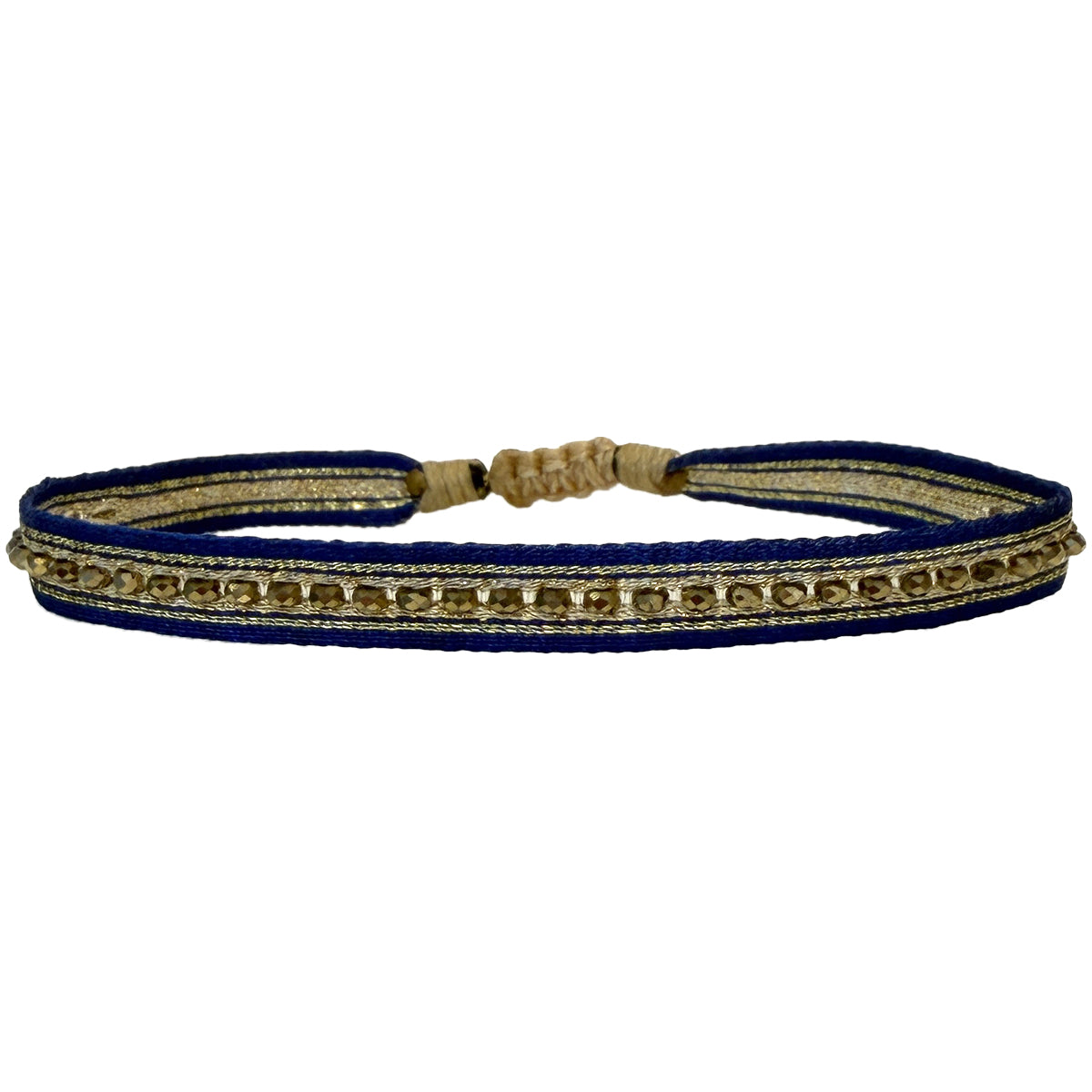 Cleo Handmade Bracelet in Blue & Gold