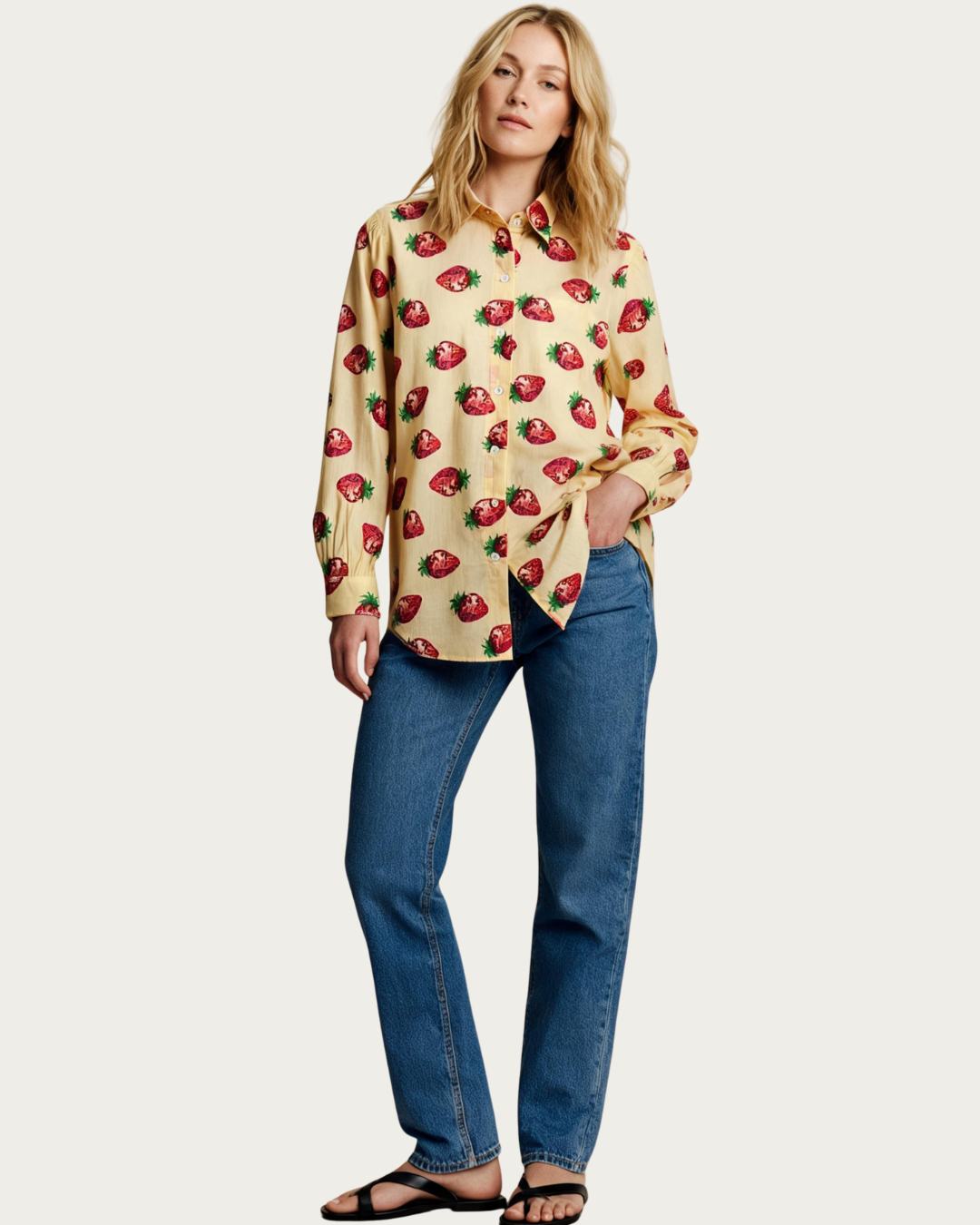 Fresa-Disco Shirt in Beige