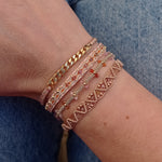 BAR HANDMADE BRACELET IN GOLD TONES