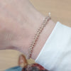 HANDMADE MARA BRACELET FEATURING CHOCOLATE MOONSTONE AND ROSE GOLD DETAILS