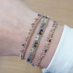 HANDMADE MARA BRACELET FEATURING GEMSTONES AND ROSE GOLD DETAILS