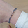 HANDMADE MARA BRACELET FEATURING IOLITE STONE AND ROSE GOLD DETAILS