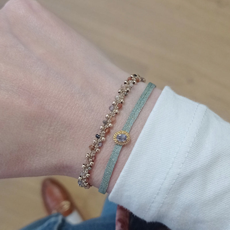 HANDMADE MARA BRACELET FEATURING GEMSTONES AND GOLD DETAILS