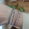 Designed and handwoven to be worn at all times using traditional artisanal handcrafting and techniques that take plenty of time and love  Details:  - Handwoven using Polyester  -Can be worn in the water  - Stainless steel "LeJu London" logo/tag  - Width 3mm