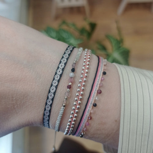 Designed and handwoven to be worn at all times using traditional artisanal handcrafting and techniques that take plenty of time and love  Details:  - Handwoven using Polyester  -Can be worn in the water  - Stainless steel "LeJu London" logo/tag  - Width 3mm