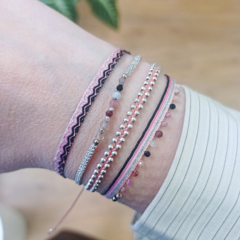 Designed and handwoven to be worn at all times using traditional artisanal handcrafting and techniques that take plenty of time and love  Details:  - Handwoven using Polyester  -Can be worn in the water  - Stainless steel "LeJu London" logo/tag  - Width 3mm