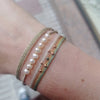 Designed and handwoven to be worn at all times using traditional artisanal handcrafting and techniques that take plenty of time and love  Details:  - Handwoven using Polyester  -Can be worn in the water  - Stainless steel "LeJu London" logo/tag  - Width 3mm
