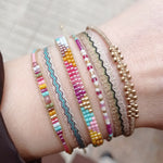 HANDMADE BEADED BRACELET IN BRIGHT TONES