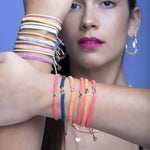 HANDMADE BEADED BRACELET IN PURPLE TONES