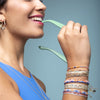 PARIS HANDWOVEN BRACELET FEATURING GEMSTONES DETAILS IN GOLD TONES