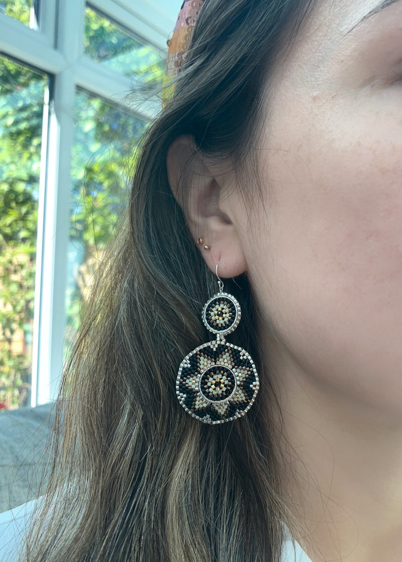 WINTER EARRINGS IN NEUTRAL COLORS