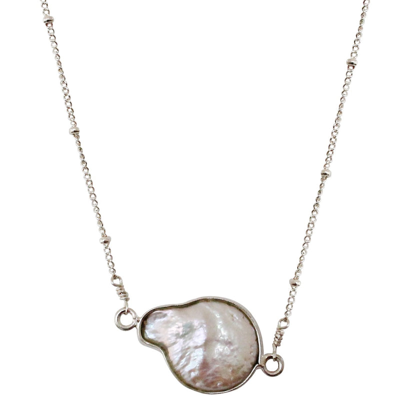 PEARL NECKLACE IN SILVER