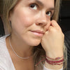HANAUMA PEARLS AND SILVER BEADS NECKLACE