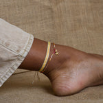 STAR FISH ANKLET BRACELET IN GOLD TONES