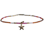 STAR FISH ANKLET BRACELET IN GOLD TONES