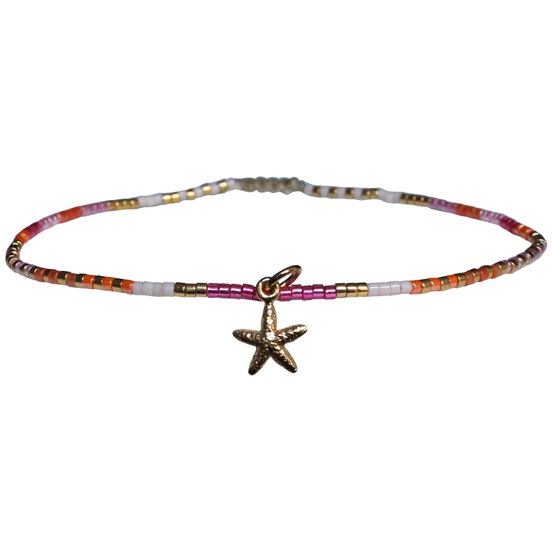 STAR FISH ANKLET BRACELET IN GOLD TONES