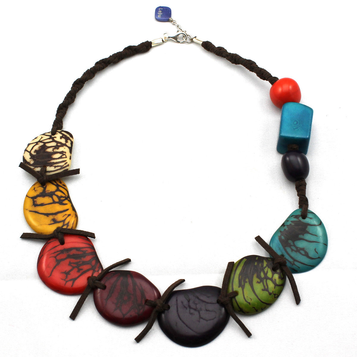 Multicolor Statement Vegetable Ivory Necklace