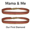 How nice is to match in style with the one who’s dearest to you. This handmade bracelet set belongs to the Mama & Me collection and is designed especially for mothers and daughters.  This bracelet is handwoven using polyester threads and features a grey diamond centrepiece .  Details:      Grey Diamond     Polyester threads     Adjustable bracelet     Width 6mm