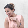 Adelie Horn Silver-Plated Stackable Bangle