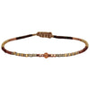 CALMING PEACH SUNSTONE SINGLE STRAND HANDMADE BRACELET