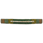 SINGLE WRAP BRACELET WITH STERLING SILVER FACETED BEADS