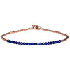 LUXURY GEM BRACELET IN ROSE GOLD & LAPIS LAZULI
