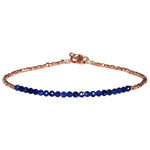 LUXURY GEM BRACELET IN ROSE GOLD & LAPIS LAZULI