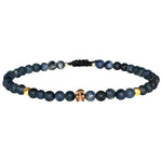 SKULL BRACELET WITH SODALITE STONES FOR HIM