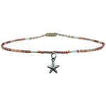 STAR FISH ANKLET BRACELET IN BRONZE TONES
