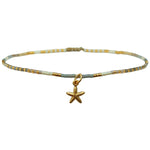 STAR FISH ANKLET BRACELET IN GOLD TONES