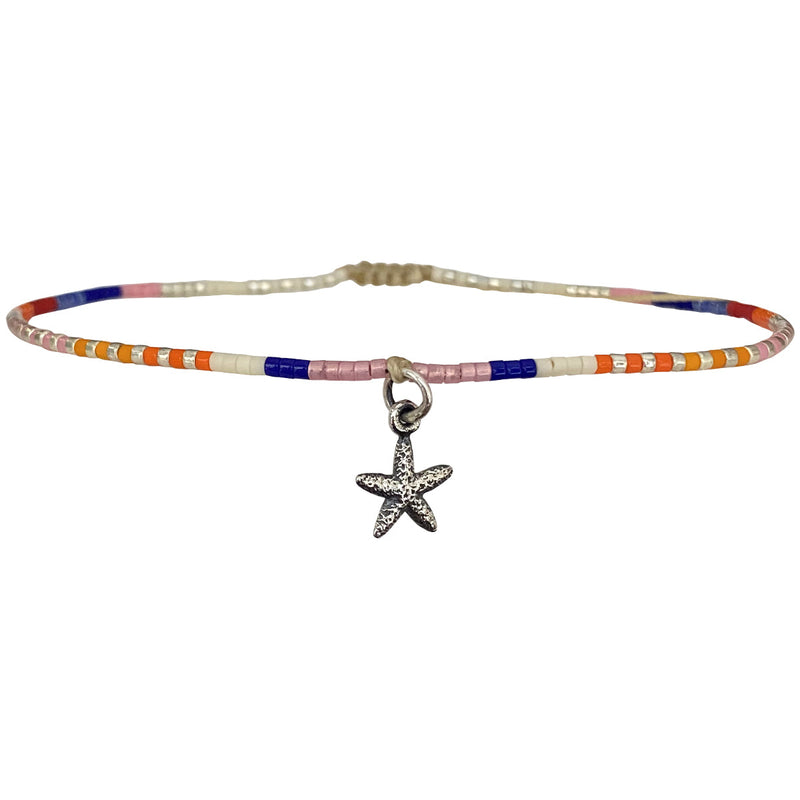 STAR FISH ANKLET BRACELET IN BRIGHT TONES