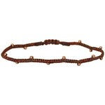 HANDWOVEN BEADS BRACELET IN ROSE GOLD TONES