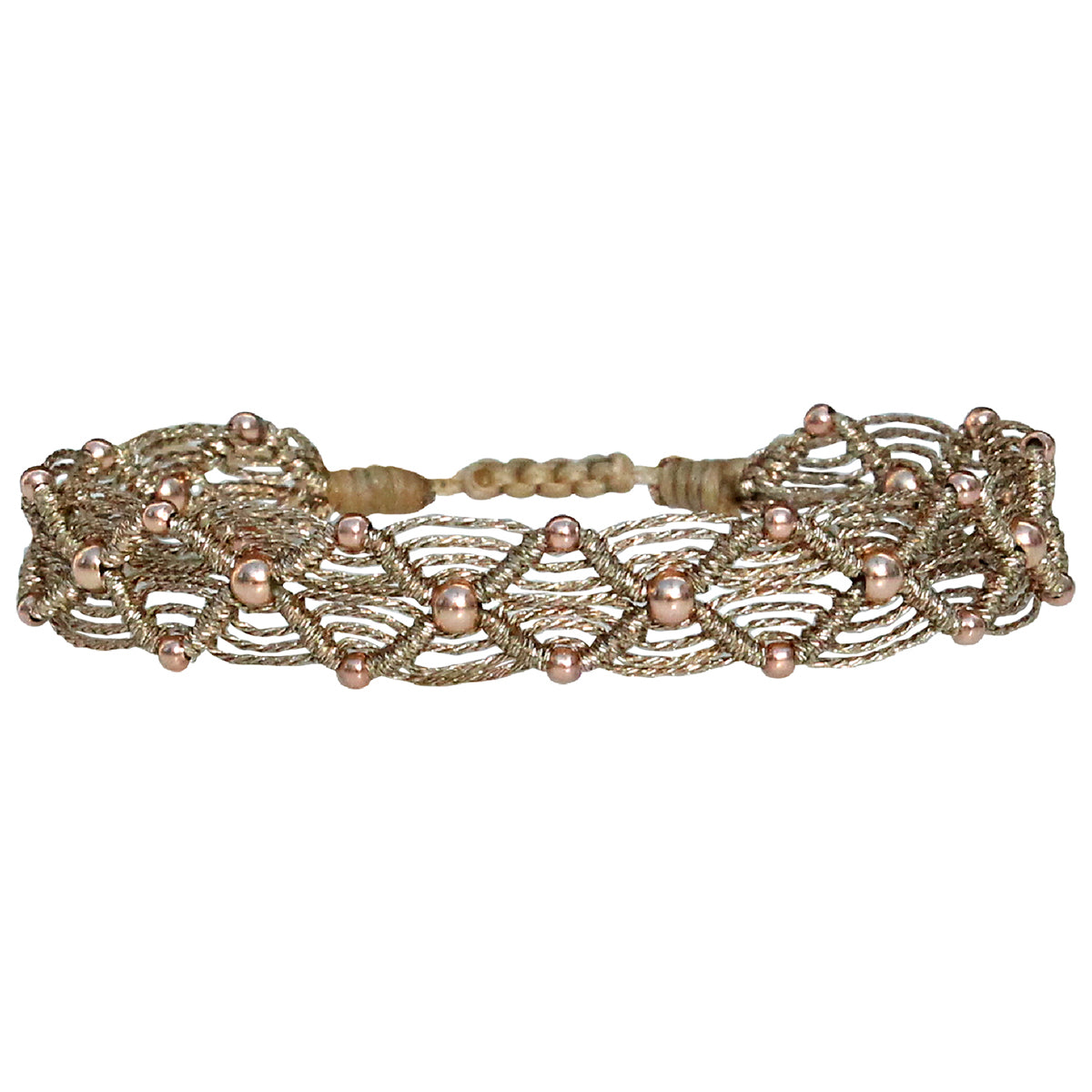Handmade Bracelet in rose gold tones