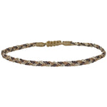 HANDMADE BOHO BRACELET FEATURING A SILVER CHAIN
