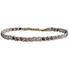 HANDWOVEN COLOR- LUSH BRACELET IN SILVER FEATURING GEMSTONES DETAIL