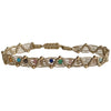 COLORSWEB HANDMADE BRACELET IN GOLD TONES