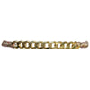 CURVE HANDMADE BRACELET IN NEON TONES WITH GOLD CHAIN DETAIL