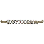 CURVE HANDMADE BRACELET WITH SILVER CHAIN DETAIL