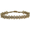 HANDMADE DAHLIA BRACELET IN GOLD