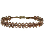 HANDMADE DAHLIA BRACELET IN ROSE GOLD